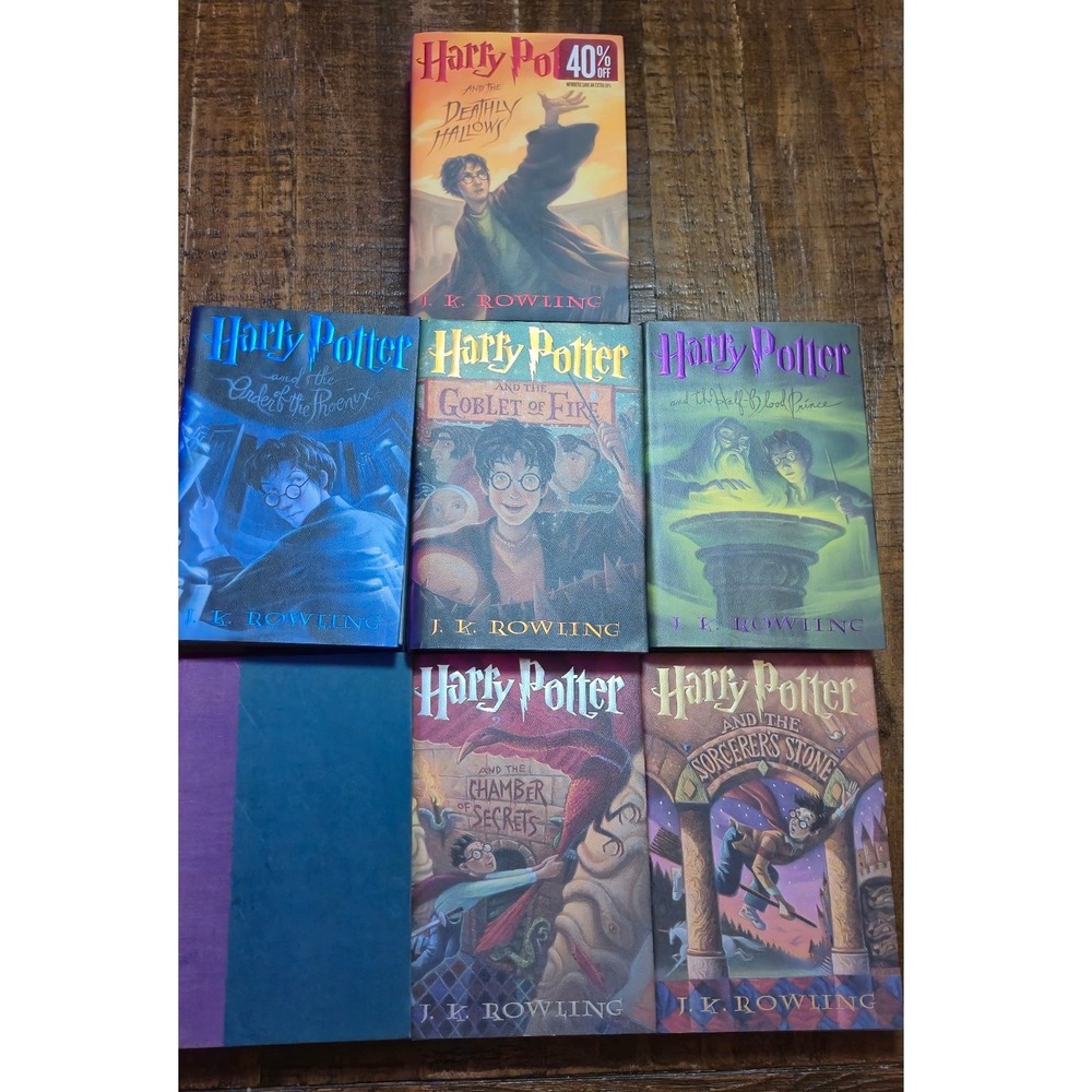 Harry Potter Hardcover Book Set 1-7 J.K. Rowling Scholastic Mary GrandPre Covers